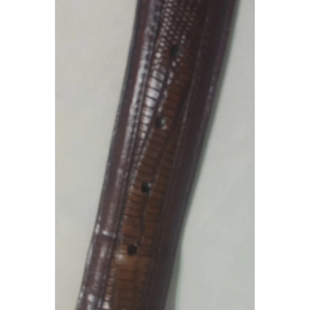 Brighton Brown Leather Belt Imported Italian Calfskin Handcrafted USA‎ Size 36